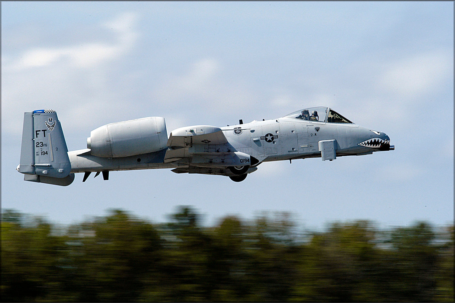 24"x36" Gallery Poster, Air Force A-10A Thunderbolt II warthog takes off