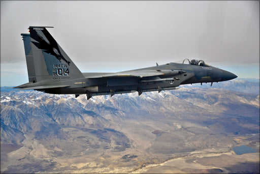 24"x36" Gallery Poster, Air Force F-15C Eagle f-15 144th Fw California Air National Guard