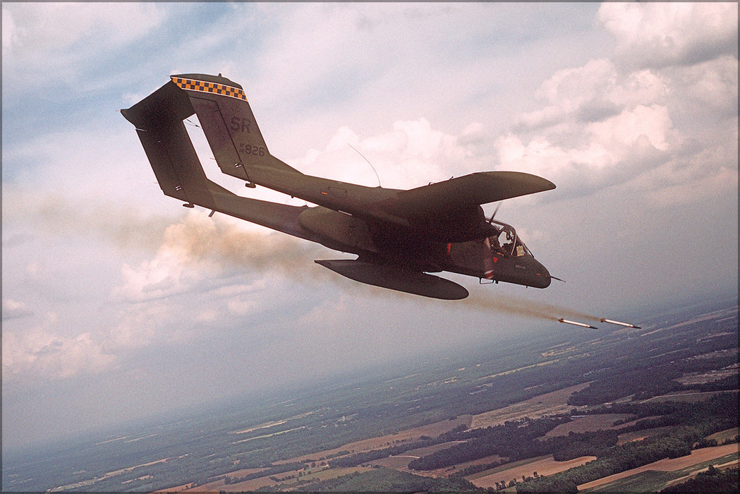 24"x36" Gallery Poster, Air Force North American Rockwell OV-10A Bronco