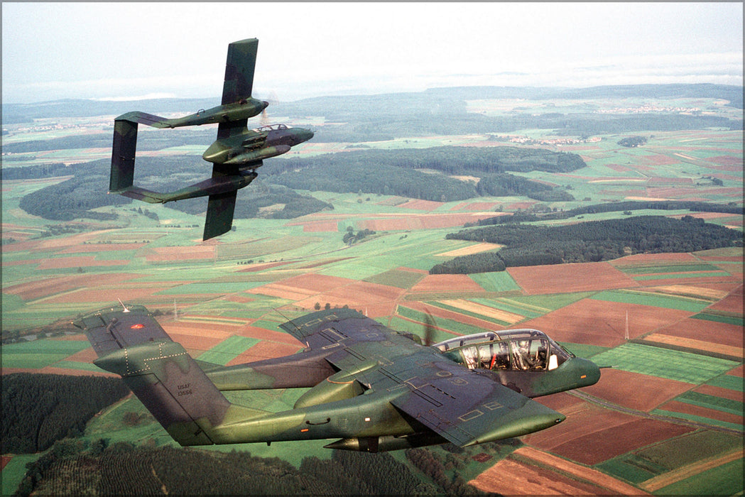 24"x36" Gallery Poster, Air Force OV-10A Bronco 601st Tactical Air Support Wing, 1982