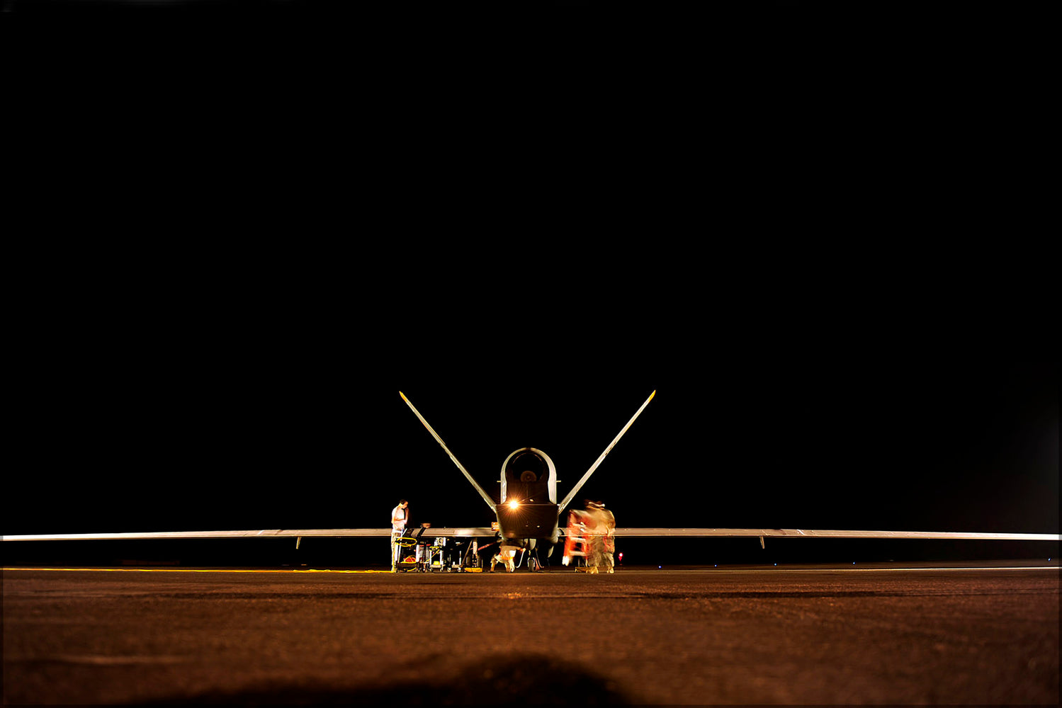 24"x36" Gallery Poster, Air Force RQ-4 Global Hawk uav drone