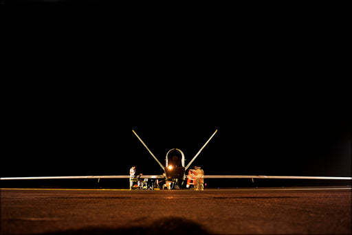 24"x36" Gallery Poster, Air Force RQ-4 Global Hawk uav drone