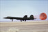 24"x36" Gallery Poster, Air Force SR-71A blackbird aircraft lands at dryden