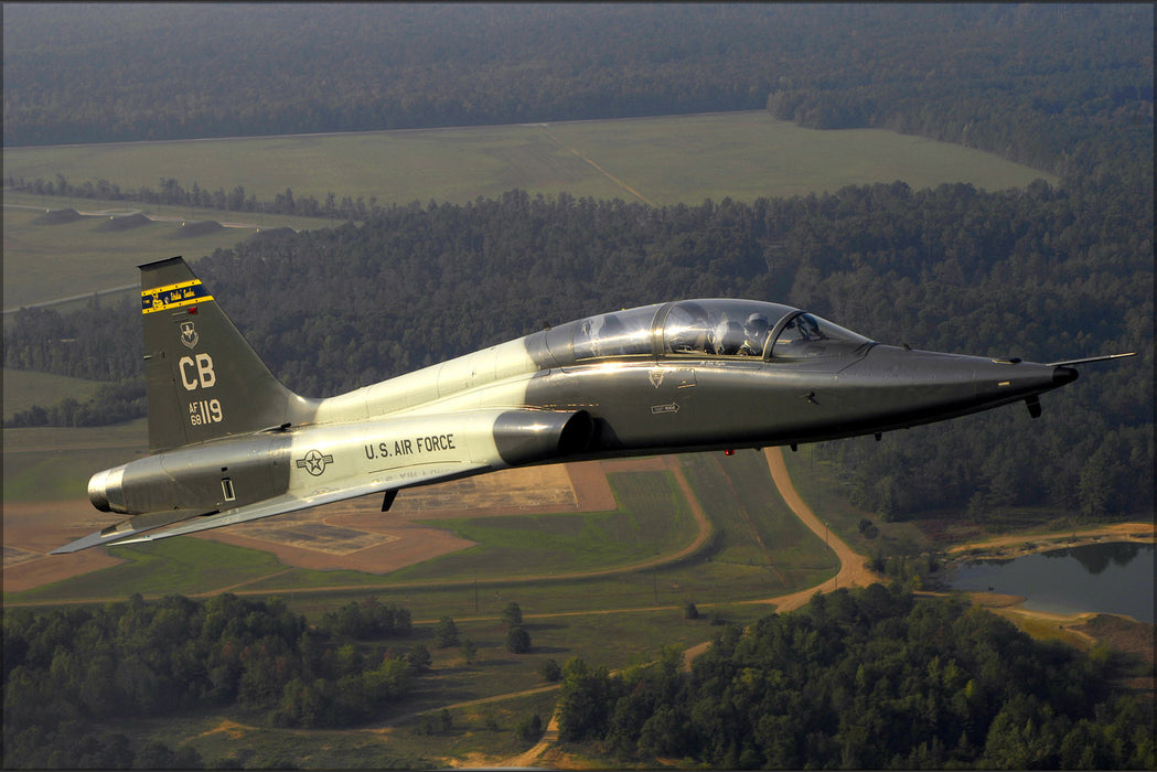 24"x36" Gallery Poster, Air Force T-38C Talon aircraft 50th Flying Training Squadron