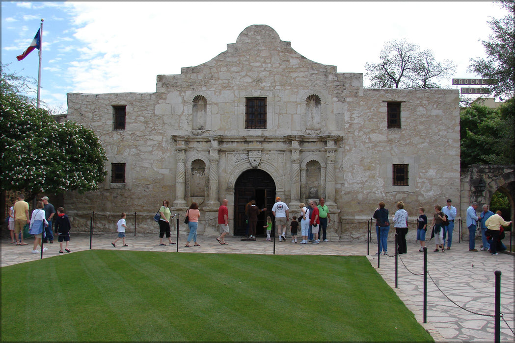 24"x36" Gallery Poster, Alamo Mission, San Antonio