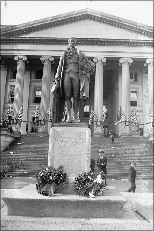 24"x36" Gallery Poster, Alexander Hamilton statue, Washington D.C. 24200u original