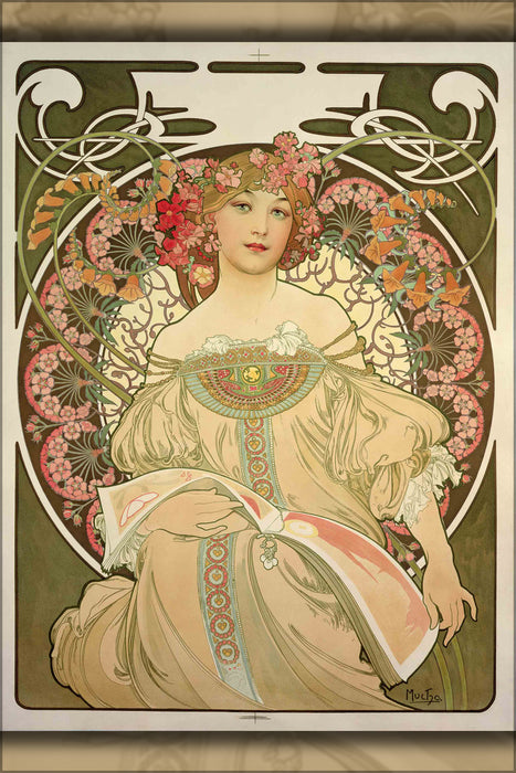 24"x36" Gallery Poster, Alfons mucha obraz 1897