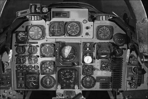 24"x36" Gallery Poster, American A-5A Vigilante cockpit