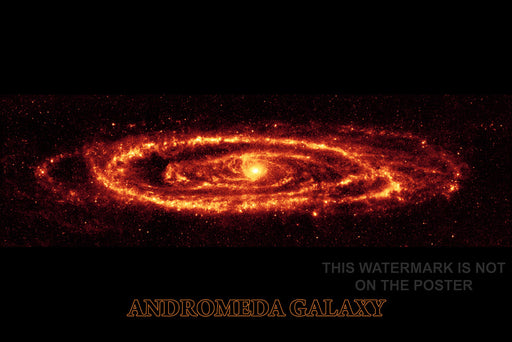 24"x36" Gallery Poster, Andromeda Galaxy taken by Spitzer p3