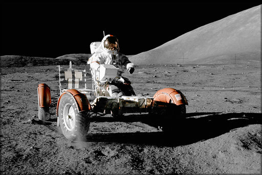 24"x36" Gallery Poster, Apollo 17 Lunar Rover