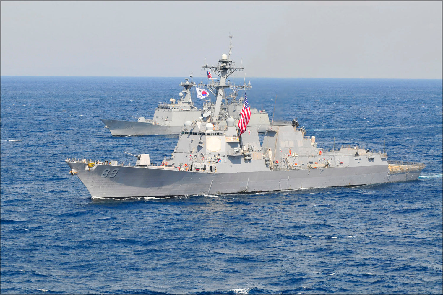 24"x36" Gallery Poster, Arleigh Burke-class guided-missile destroyer USS Mustin (DDG 89)