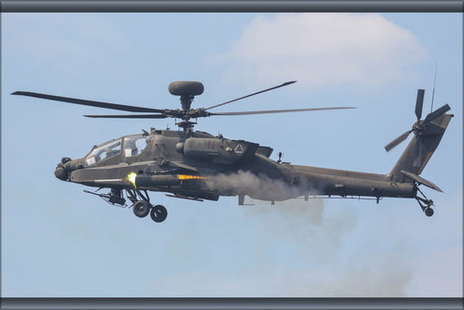 24"x36" Gallery Poster, Army AH-64D Apache Longbow helicopter p10