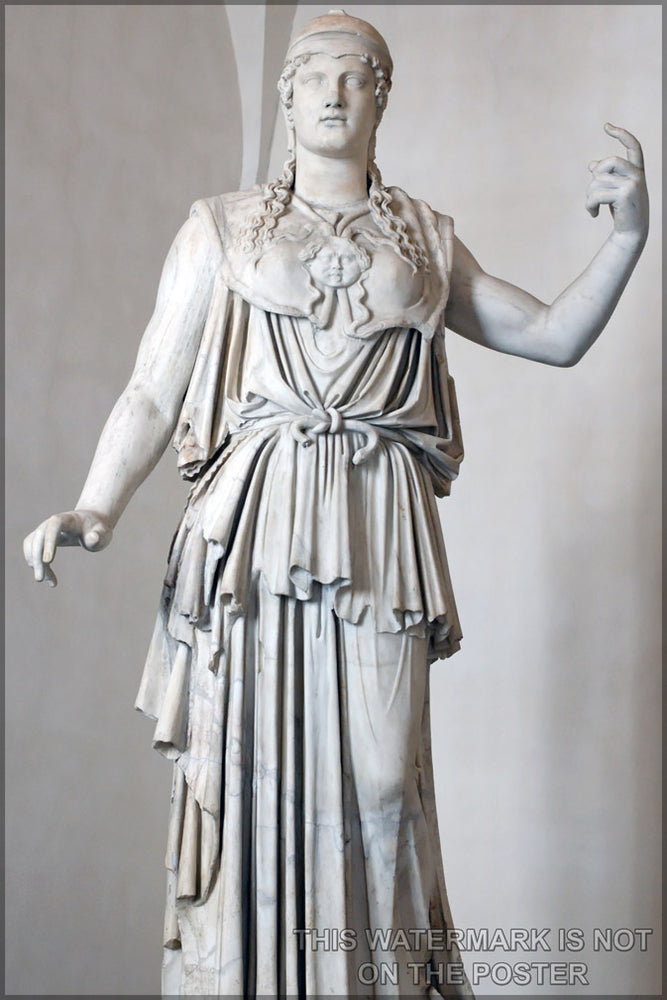 24"x36" Gallery Poster, Athena of the Parthenos Athena type. Pentelic marble