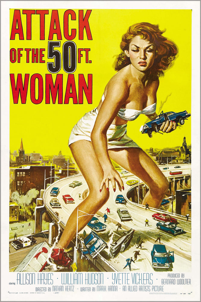 24"x36" Gallery Poster, Attack of the 50 Foot Woman (1958)