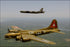 24"x36" Gallery Poster, B-17 Flying Fortress and B-52 Stratofortress