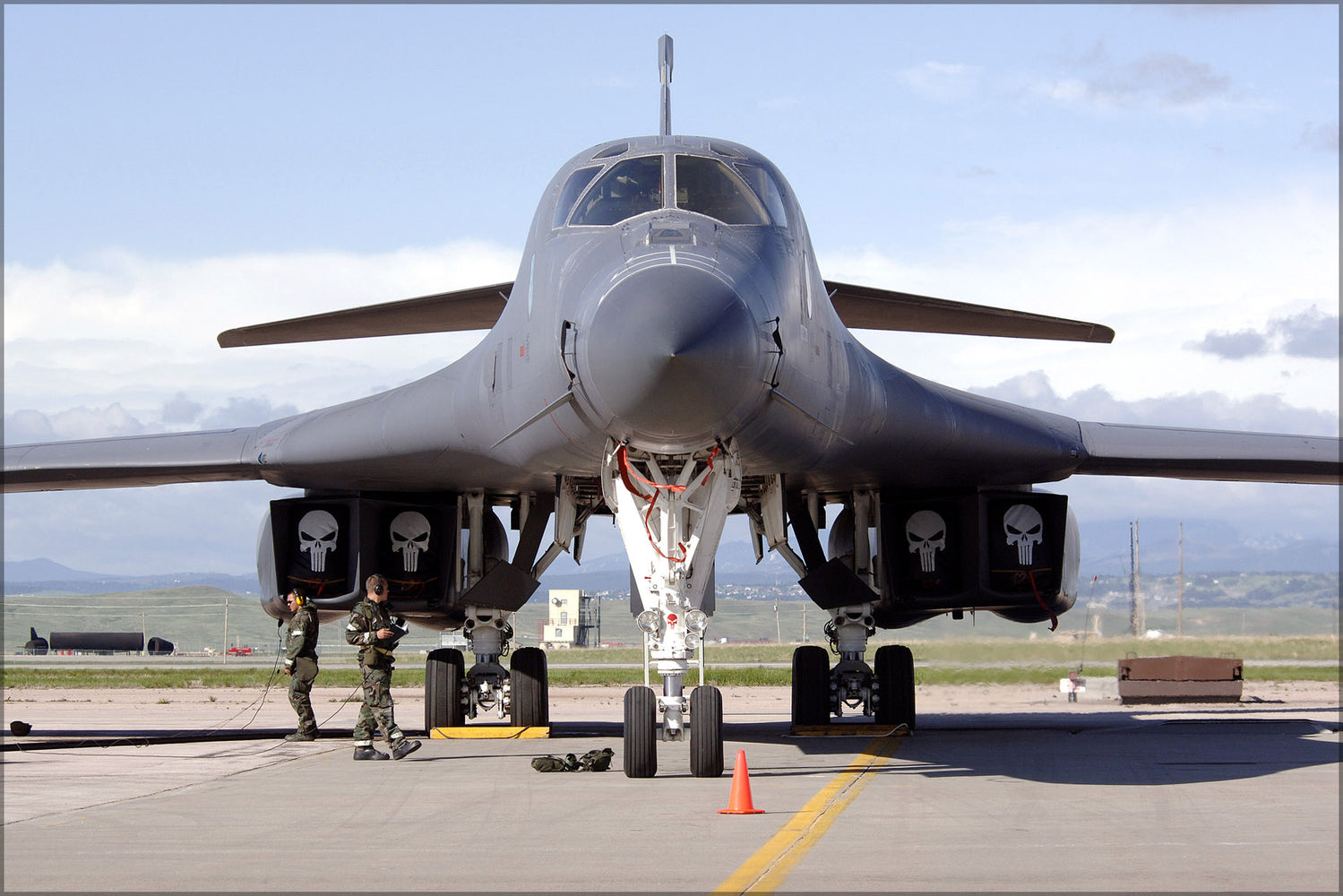 24"x36" Gallery Poster, B-1 Lancer bomber Ellsworth Air Force Base, South dakota