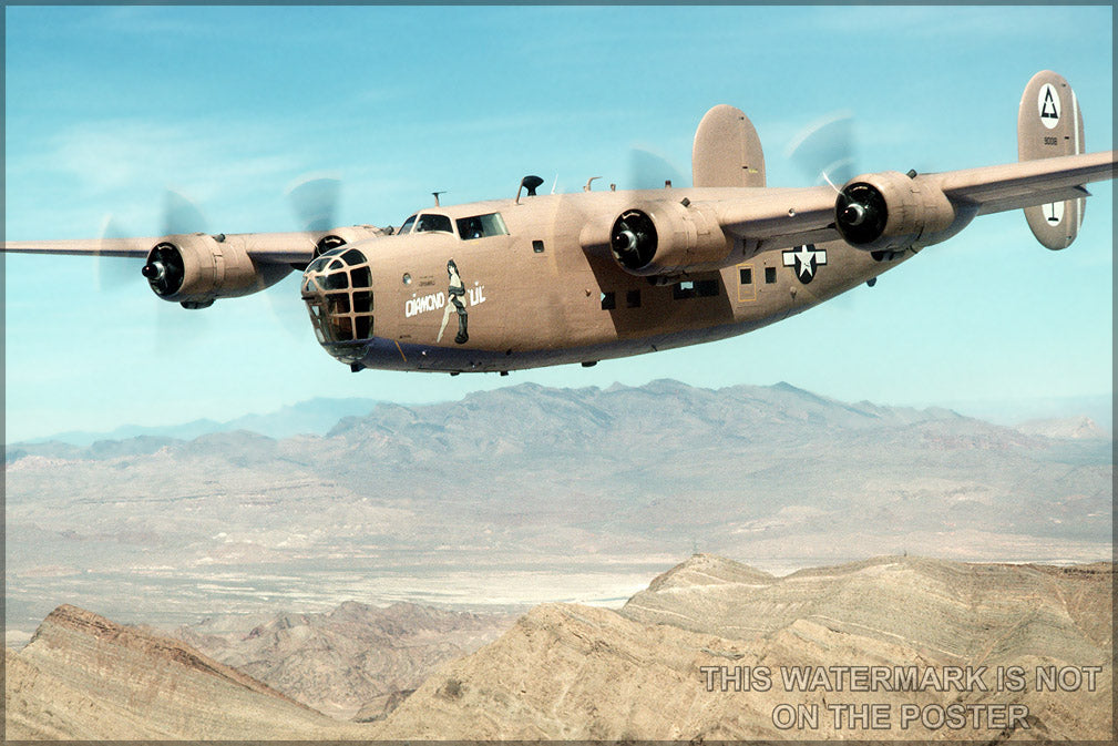 24"x36" Gallery Poster, B-24 Liberator p2