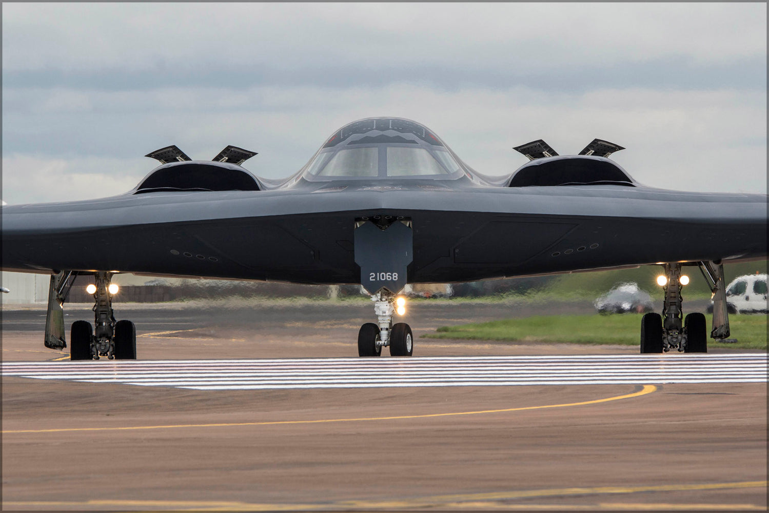24"x36" Gallery Poster, B-2A Spirit b-2 stealth bomber 509th BW 393rd BS