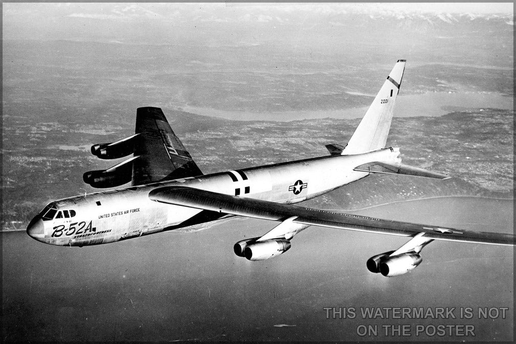 24"x36" Gallery Poster, B-52 Stratofortress b-52a p1 - Copy