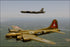 24"x36" Gallery Poster, B-52 Stratofortress in formation with a B-17 flying fortress - Copy