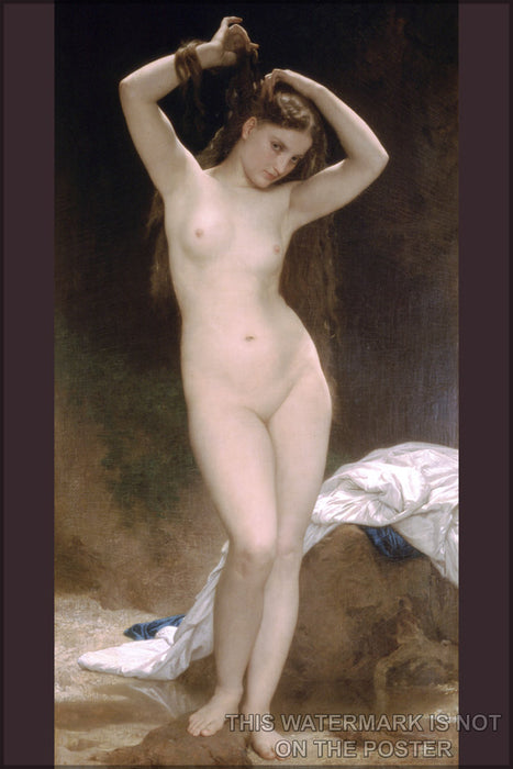 24"x36" Gallery Poster, Bather  William-Adolphe Bouguereau (1825-1905) - Bather (1870