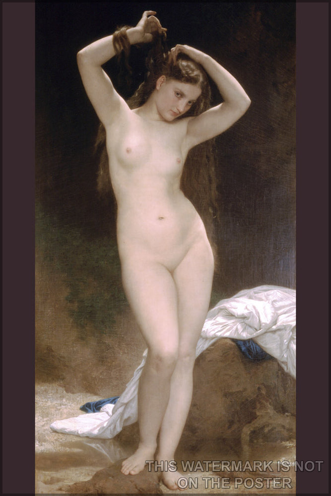 24"x36" Gallery Poster, Bather  William-Adolphe Bouguereau (1825-1905) - Bather (1870