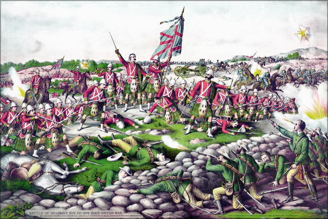 24"x36" Gallery Poster, Battle of Belmont, Boer War