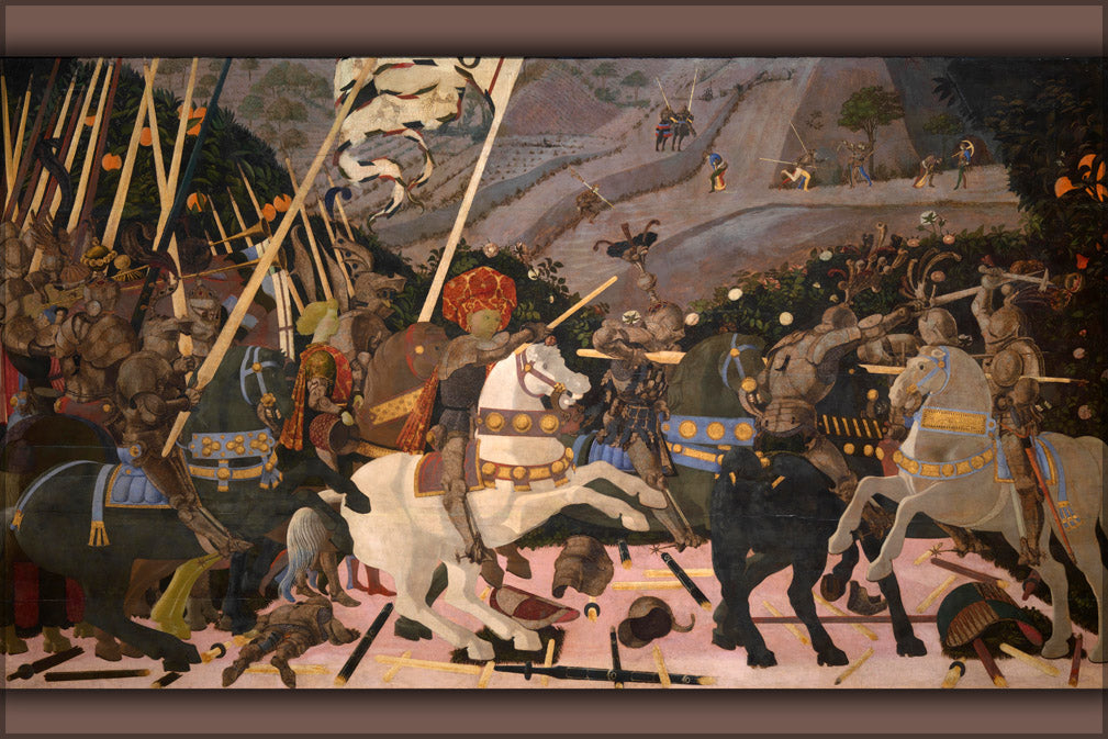 24"x36" Gallery Poster, Battle of San Romano by paolo uccello