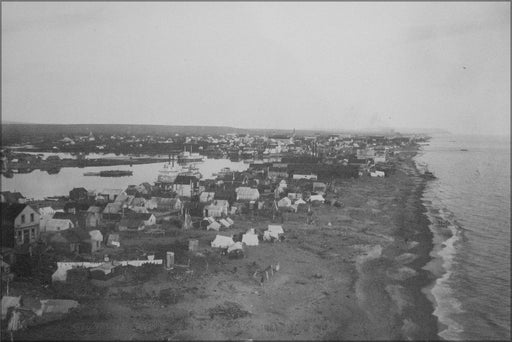 24"x36" Gallery Poster, Bird's-eye View of Nome Alaska - 1907