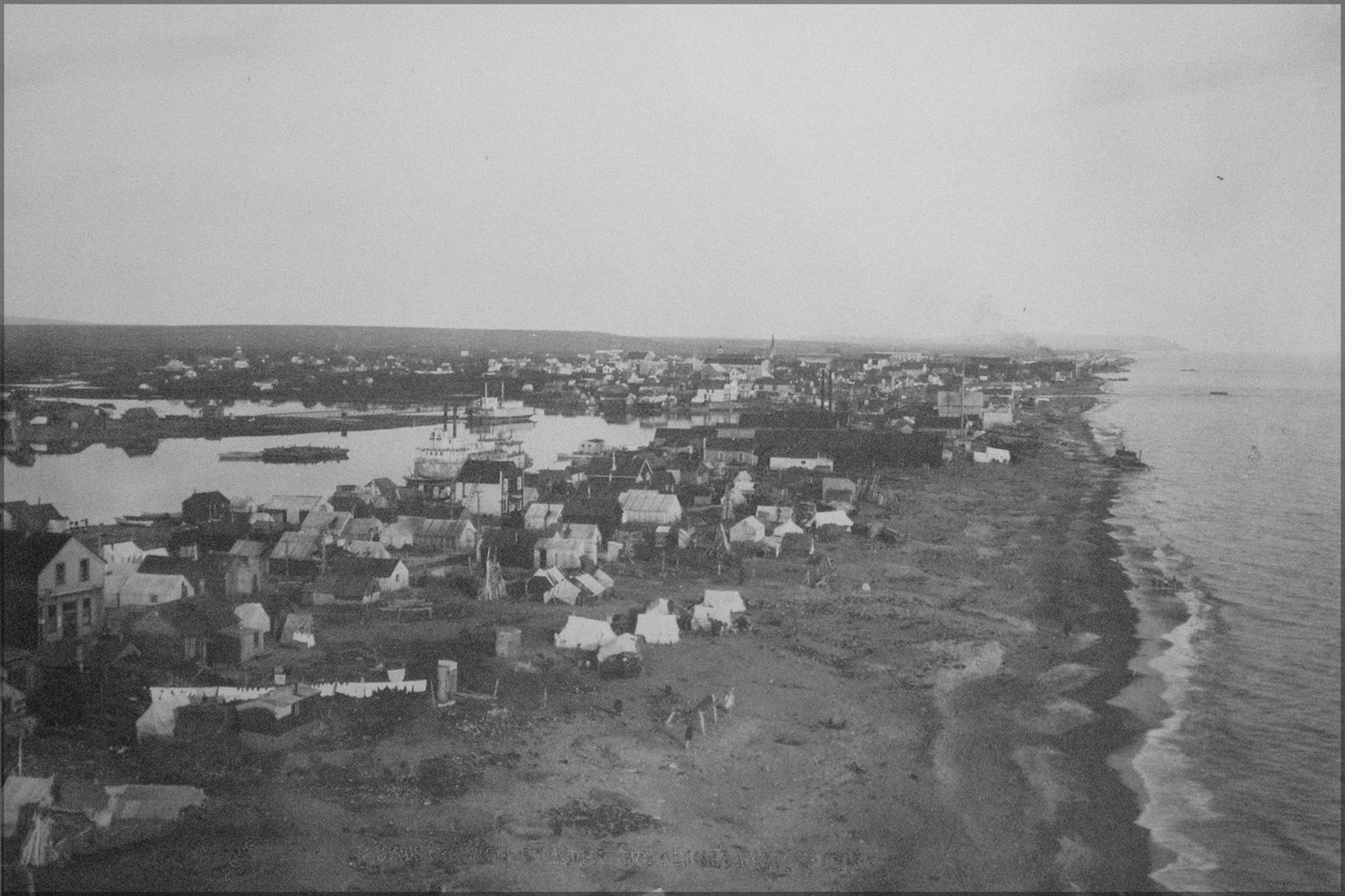 24"x36" Gallery Poster, Bird's-eye View of Nome Alaska - 1907