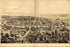 24"x36" Gallery Poster, Bird's-eye view map of Milwaukee, Wisconsin in 1854