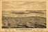 24"x36" Gallery Poster, Bird's eye view map of San Diego, California 1876