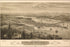 24"x36" Gallery Poster, Bird's eye view map of the city of Olympia, East Olympia and Tumwater, Puget Sound, Washington Territory, 1879