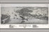 24"x36" Gallery Poster, Bird's eye view of Cedar Key, Florida c1884