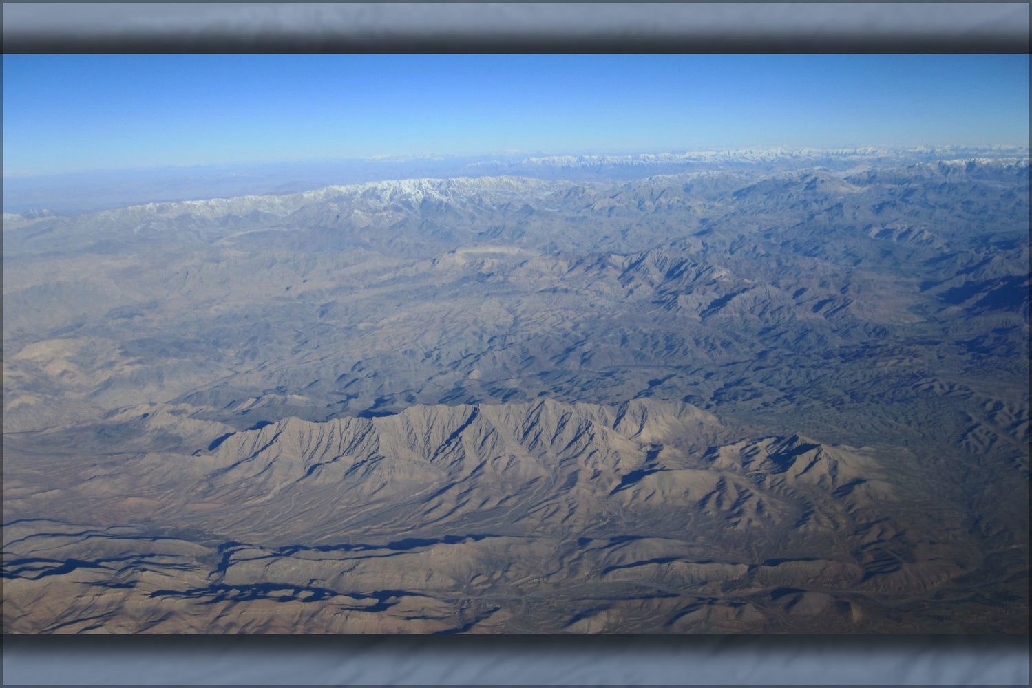 24"x36" Gallery Poster, Bird's eye view of Kandahar, 2009