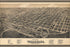 24"x36" Gallery Poster, Birdseye View map of Texarkana Texas & Arkansas 1888 by Henry wellge