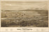 24"x36" Gallery Poster, Birdseye map Port Townsend Washington State 1878