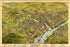 24"x36" Gallery Poster, Birdseye view map of Bangor, Maine, 1875