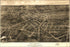24"x36" Gallery Poster, Birdseye view map of Battle Creek Michigan 1870