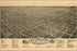 24"x36" Gallery Poster, Birdseye view map of Greensboro, North Carolina. 1891
