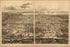 24"x36" Gallery Poster, Birdseye view map of Philadelphia 1857
