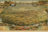 24"x36" Gallery Poster, Birdseye view map of Phoenix Arizona 1885