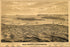 24"x36" Gallery Poster, Birdseye view map of San Diego, California 1876