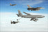 24"x36" Gallery Poster, Boeing KC-135R Stratotanker refuels F-16A F-16B Fighting Falcons