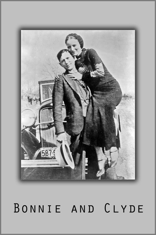 24"x36" Gallery Poster, Bonnie and Clyde