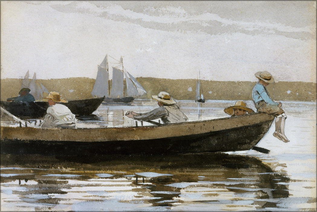 24"x36" Gallery Poster, Boys in a Dory by winslow homer 1873
