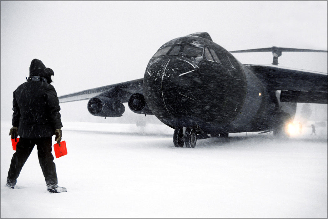 24"x36" Gallery Poster, C-141B Starlifter at bardufoss, norway 1982