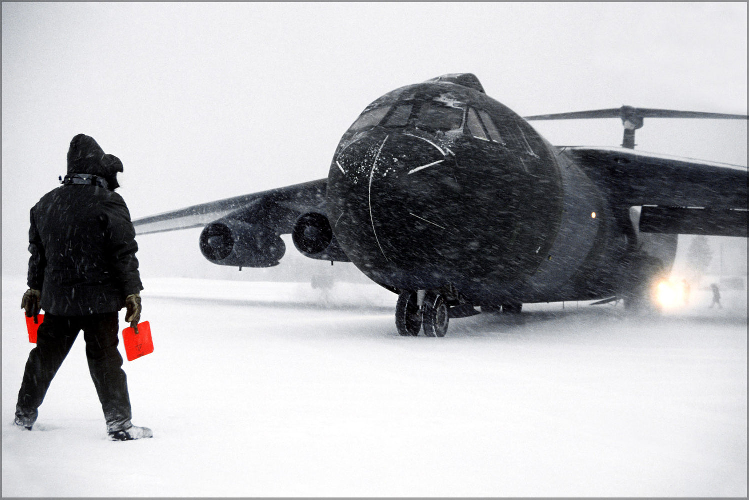 24"x36" Gallery Poster, C-141B Starlifter at bardufoss, norway 1982