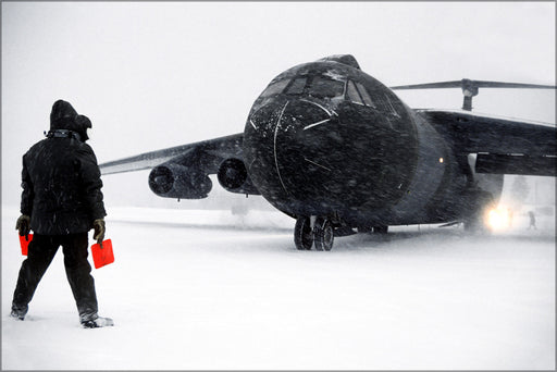 24"x36" Gallery Poster, C-141B Starlifter at bardufoss, norway 1982