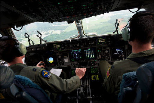 24"x36" Gallery Poster, C-17A Globemaster III aircraft cockpit p2